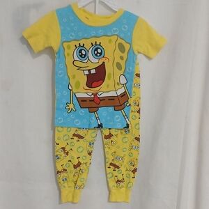 Nickelodeon SpongeBob Kids Pajama Set - Yellow and Blue